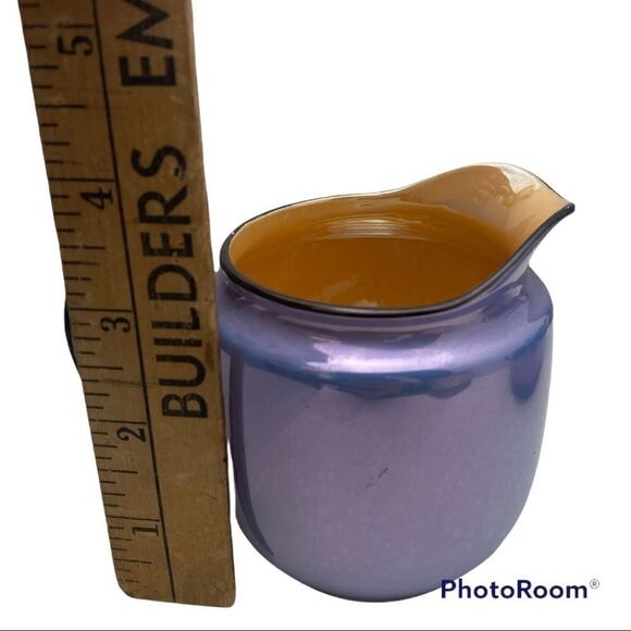 Vintage Notitake Hand Painted BLUE Lusterware Sugar Bowl & Creamer Set - Picture 4 of 10